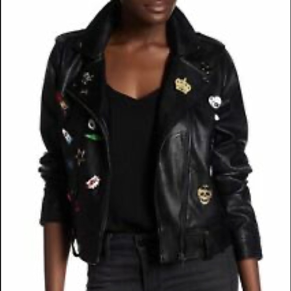 Bagatelle Pin/Patchwork moto jacket size xs